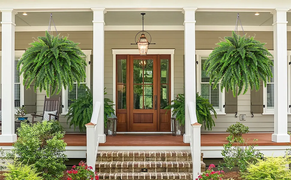 🔥 On Sale Only Today 🌱 UV-Resistant Lifelike Artificial Boston Fern (38 leaves 1 branch)